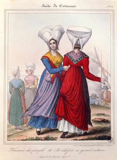 Großes Kostüm für Frauen im Gebiet von Rochefort, Charente, 19. Jh. von Charpentier